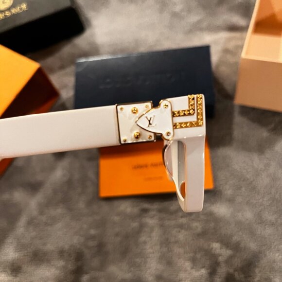 Louis Vuitton - White/Gold Millionaire Sunglasses - Picture 2 of 8